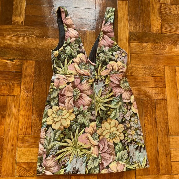 Topshop flower print tapestry mini  dress - Picture 11 of 15
